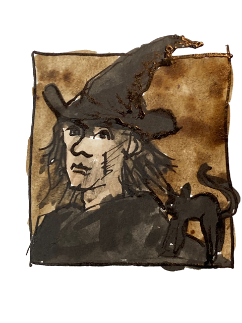 Portrait of a young male witch