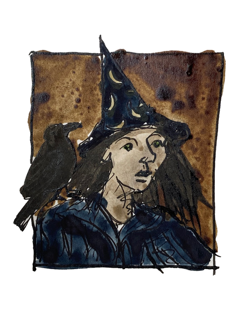 Portrait of a young female wizard